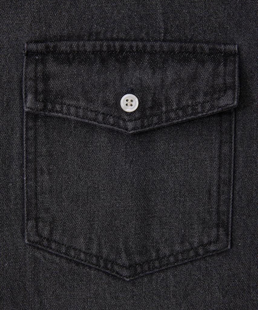 HOOVES Washed Denim Hoodie [Black]