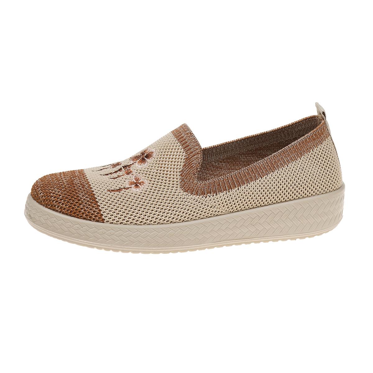 

Fashion Breathable Mesh Lightweight Casual Shoes Women Fashion Women Slip on Flats Shoes on Flats Shoes 36