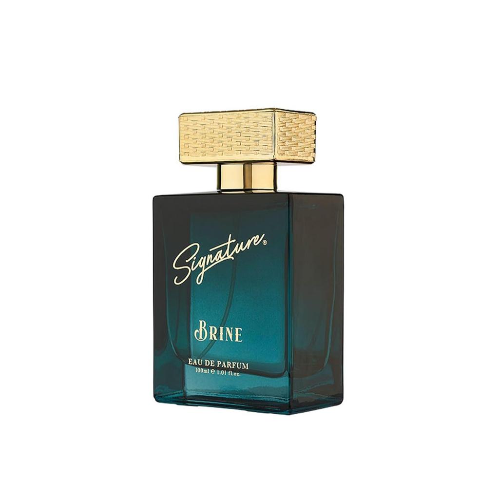 SIGNATURE AURA Brine Eau De Parfum 100ML for Women | Long Lasting Perfume | Floral Woody Musk Fragrance | Jasmine, Tuberose, Vanilla & Sandalwood