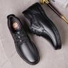 Handmade Leisure Shoes Man New Trendy Minimalist Work Shoes with Lace Up Middle-Aged Dad Formal Casual Business Leather Shoes
