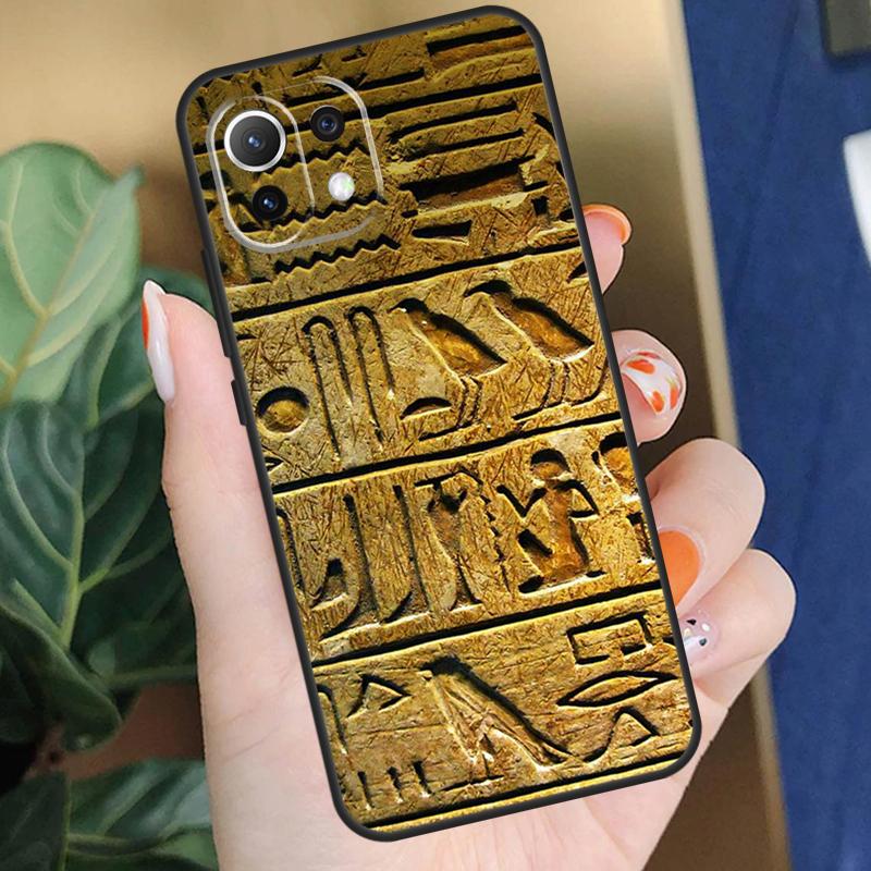 Egyptian Hieroglyphics Case For Xiaomi 15 14 Ultra 13T 14T 15T Pro 17 Pro Max POCO F8 F7 F5 F6 X5 X6 X7 Pro Coque