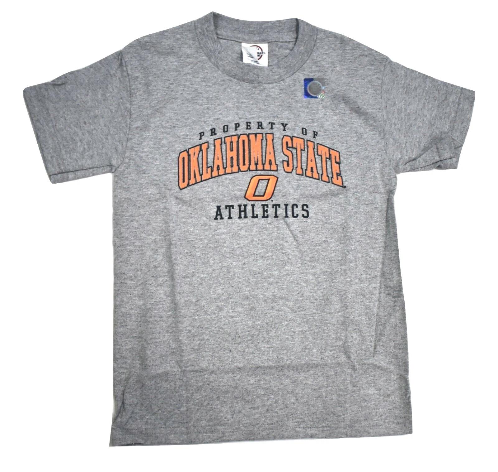 NCAA Youth Boys Property Of Oklahoma State Cowboys Athletics Shirt New S-XL 3XL