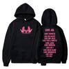 Raper Jul Love Jul Klasyczne Bluzy z Kapturem Graficzne Mężczyźni Kobiety Moda Hip Hop Muzyka Bluza Polarowa Ciepła Oversize Męska