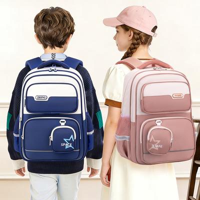 ZIRANYU Niedliche Cartoon-Schulranzen für Grundschüler Klasse 3-6 Leichter Einfacher Rucksack mit großem Fassungsvermögen Entlastung Kinder-Schulranzen