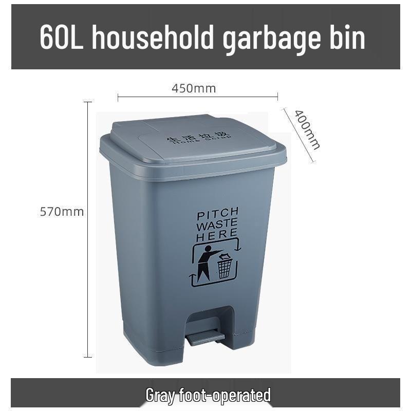 R4 medizinischer Abfallbehälter - Langlebig 15 Jahre, Großes Fassungsvermögen mit Deckel, Gelb für Krankenhaus-/Klinikabfälle