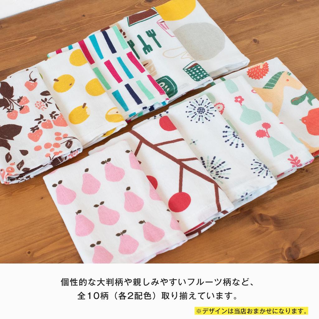 Bloom Gauze Towel Hand Towel Senshu Individually No Fluorescent Made In Design Assorted 6-Piece Set Gauze-touch, Towel, Packaged, Thin, Quick-drying,