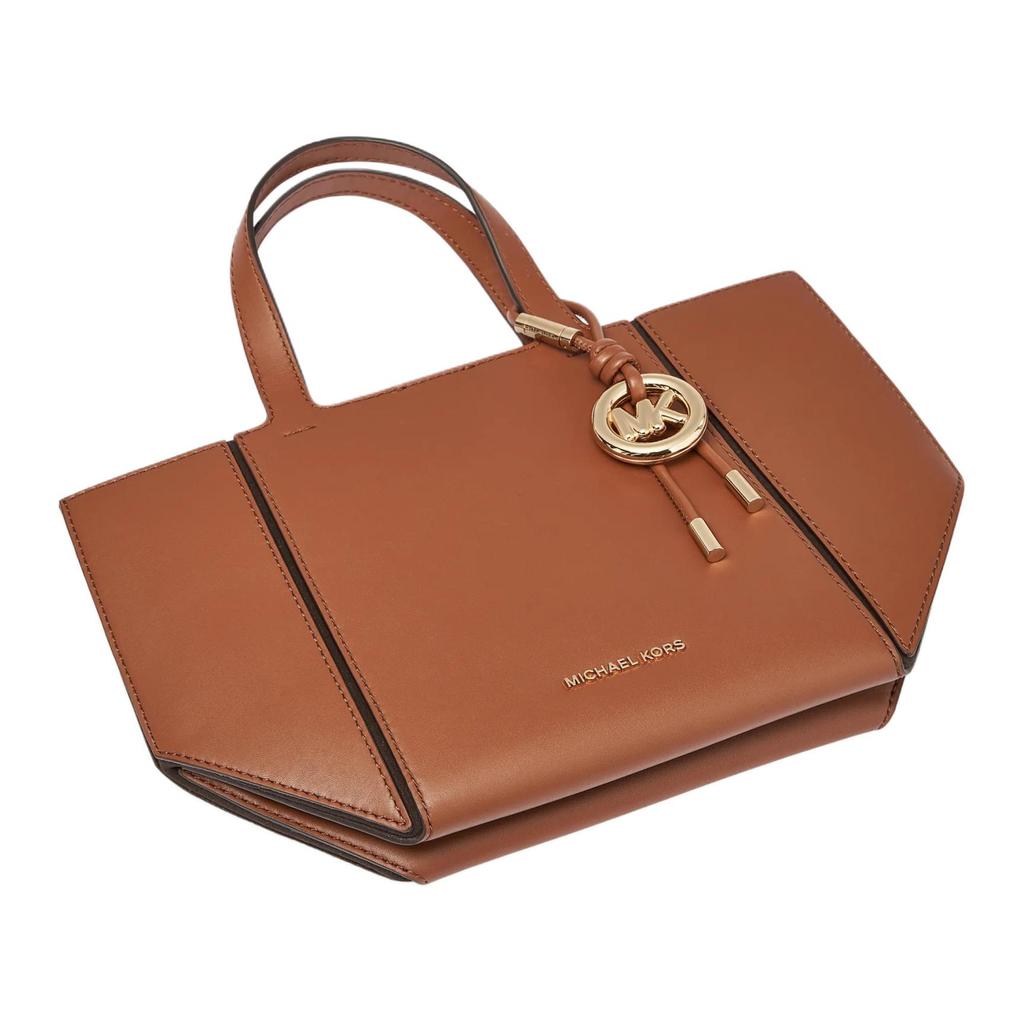 Michael Kors MK Jordi Tote Bag With Metal Accents And Round Decorations Women tote bags Brown 30R6G9JT9L-BROWN