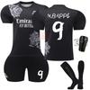 Messi 9 Shirt Draken Editie Mbappe 24-25 Real Madrid Thuis Voetbalshirt Set Fan Versie Ademend Sneldrogend Trainings Wedstrijd Kleding