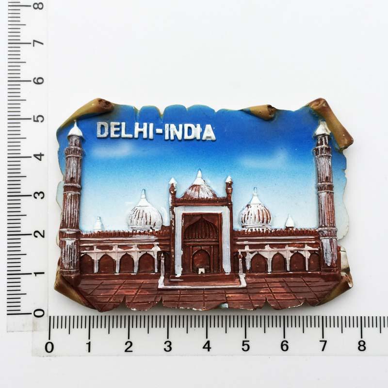 India Elephant 3D Fridge Magnet Souvenir Gift Collection Decoration Taj Mahal Magnetic Sticker Refrigerator Magnet