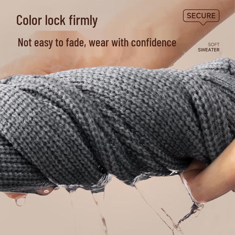 MINISO Men's American Retro V-Neck Knit Cardigan