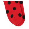 Children's Ladybird Dots Costume Socks Breathable Fabric Thigh High Long Stockings for Stage and Play 7-12 Years Old