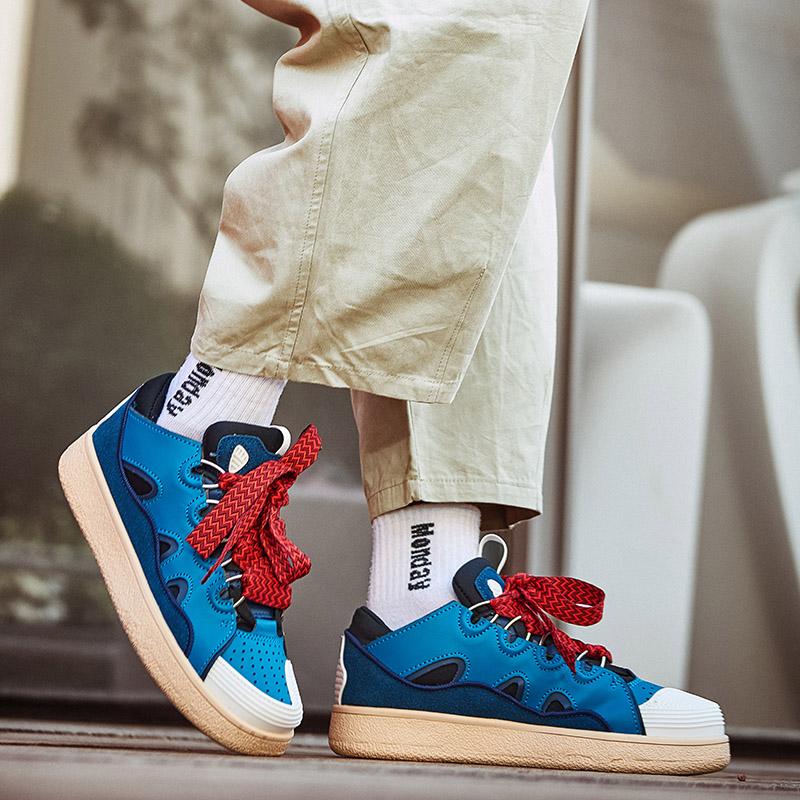 Мужские/женские повседневные кроссовки из микрофибры большого размера для улицы 45 — фото 6