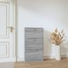 VidaXL Armoire à chaussures Sonoma gris 59x17x108 cm Bois d'ingénierie 342532