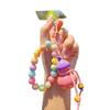 Keychain Macaron Color Beads Portable Anti-Lost Mobile Phone Chain Gourd Design Key Chain Bag Hanger Backpack Accessory
