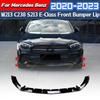 For Mercedes Benz E-Class W213 C238 S213 E200 E300 E450 2020 2021 2022 2023 Front Bumper Diverter Lip Spoiler Modification Kit