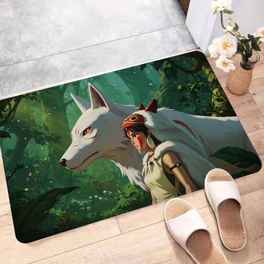Anime Film P-Princezna M-Mononoke Vstupní rohožka Skandinávský styl Domácí rohožka Koupelnové-WC rohožky Ložnice Hotelová dekorační rohož