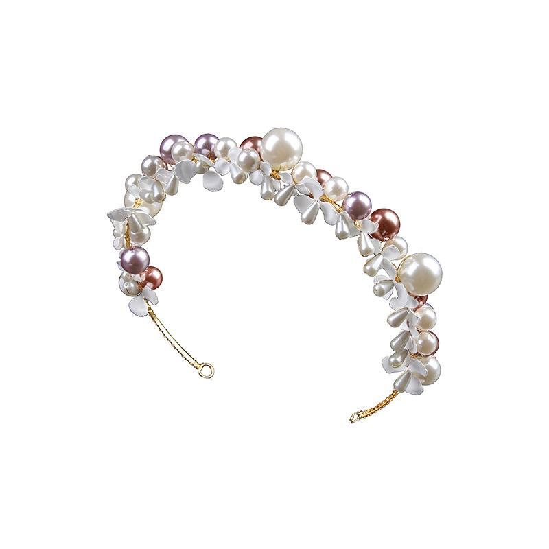Rhinestone pearl high-end hair band bridal wedding crown headgear headband accessories
