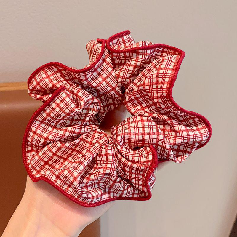 

Red Polka Dot Scrunchie Hair Tie - Women s High-End Ponytail Bun Accessory 2025