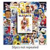 50 Curry Basketballstar-Aufkleber: Wasserdicht, Rückstandsfrei für Laptops, Gepäck, Tagebücher