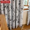 1PC Nuan Series French Retro Style Floral Printed Curtains 100% Fully Blackout Curtains for Bedroom Living Room Balcony Window for Home Decor