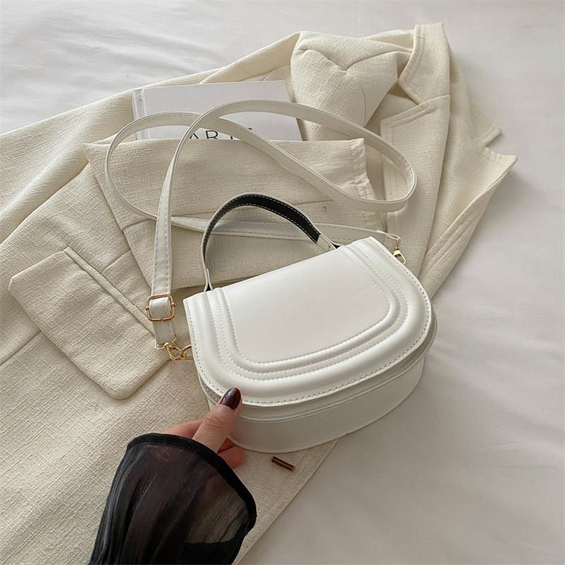 Trendy Medium Size Pu Saddle Bag With Soft Structure Perfect For Daily Casual Use