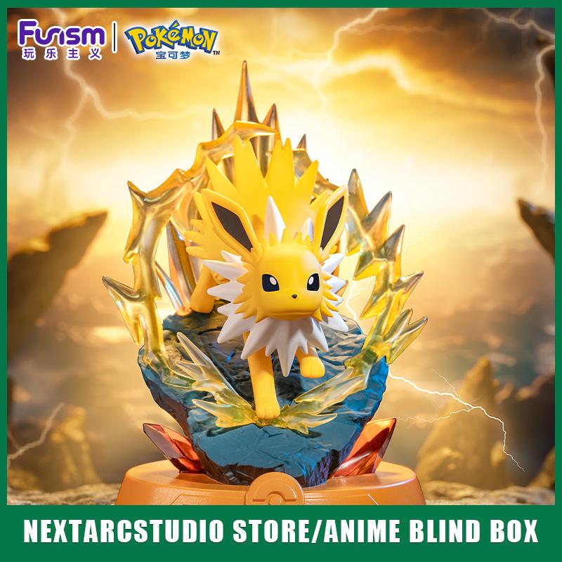 Anime Pokemon Funism Original Adventure Eevee Family Suit BlindBox Flareon Espeon Sylveon ActionFigure Collection Model Toy Gift Kid Friendly