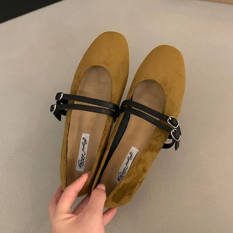 Fashion Fashion Buckle Strap Women Flats Mary Janes Shoes New 2025 Female  Shallow Footwear Mesh Breathable Ladies Flats Shoes