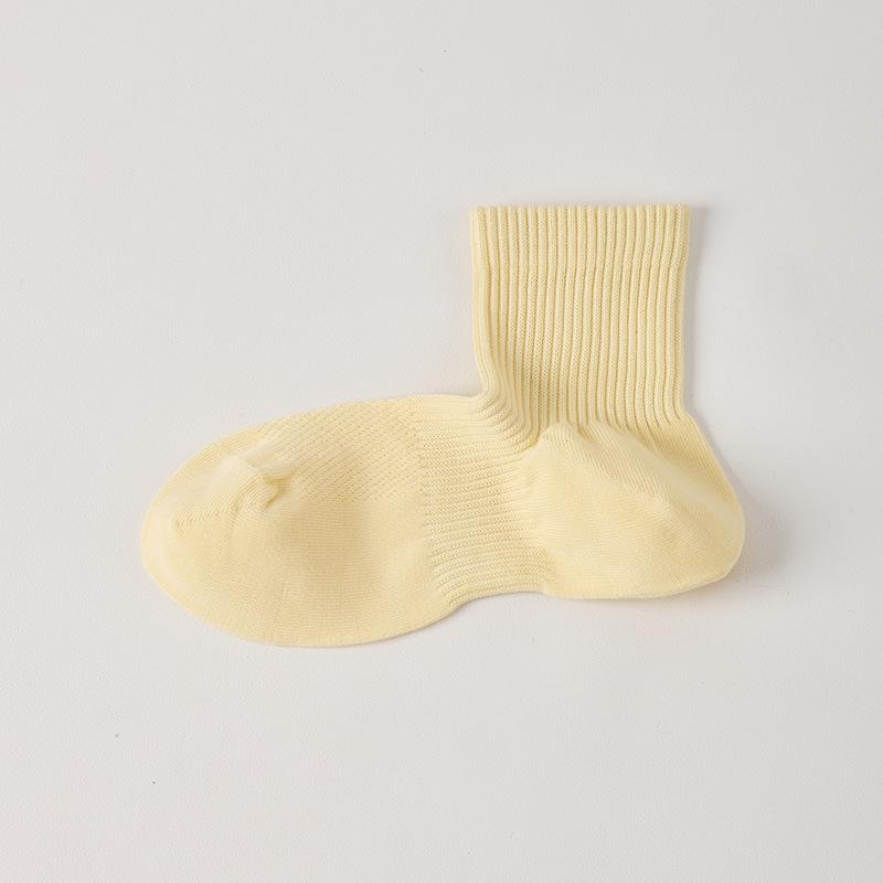 Boneless Socks for Women, Right-angle Mid-calf Socks, Summer Thin Women's Short Socks, Deodorizing and Antibacterial, Mesh Pure Cotton Socks