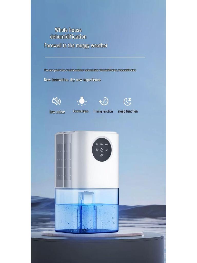 Portable Large Capacity Intelligent Dehumidifier for Home and Bathroom