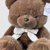 Cute Large Teddy Bear Plush Toy Soft Fluffy Stuffed Animal With Bowknot Big Hugging Pillow For Kids Valentine Birthday Gift