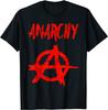Anarchie Anarchist Symbol T-Shirt. Neues T-Shirt aus 100 % Baumwolle mit kurzen Ärmeln und Rundhalsausschnitt, lässiges Herren-Top