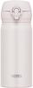 Thermos Vacuum Insulated Portable Mug 350ml Ash White - Easy to Clean with Removable Mouthpiece, Lightweight, One-Touch Open, Stainless Steel Bottle,