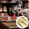 6pcs Gold & Silver Napkin Rings Wedding Serviette Ring Alloy Table Napkin Holder Hotel Western-style Food Table Craft Decoration