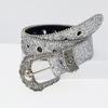  Girl Waistbelt Women Decorative Belt for Pants Skirt Fashion Shimmering Belt Subculture Belt Elegant Sequined Belt