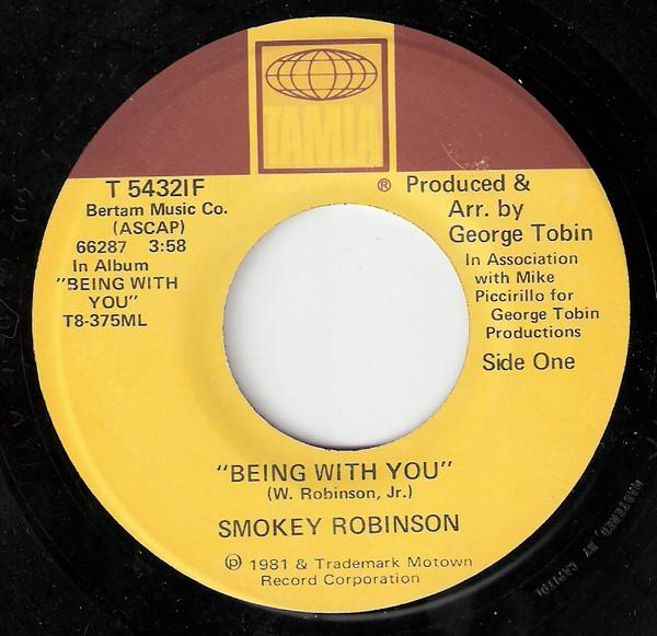 

7inch Record SMOKEY ROBINSON - Being With You T54321F Tamla 1981 US Soul/Funk Used