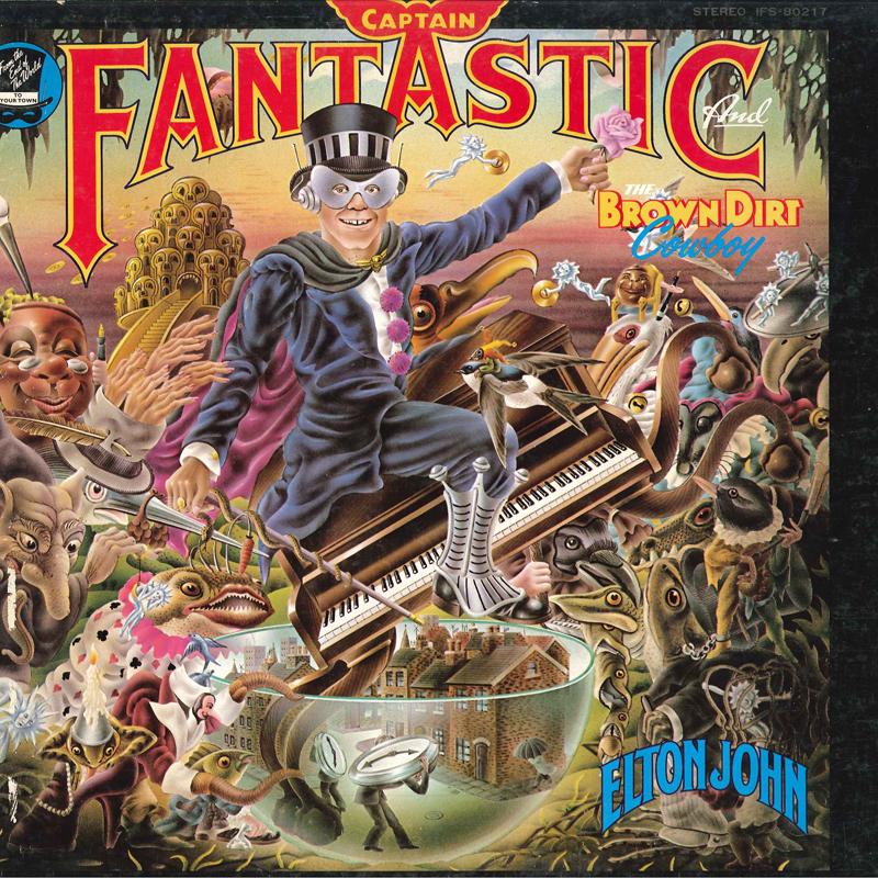 LP Record ELTON JOHN - Captain Fantastic And The Brown Dir IFS80217 DJM 1975 Japan Rock Used
