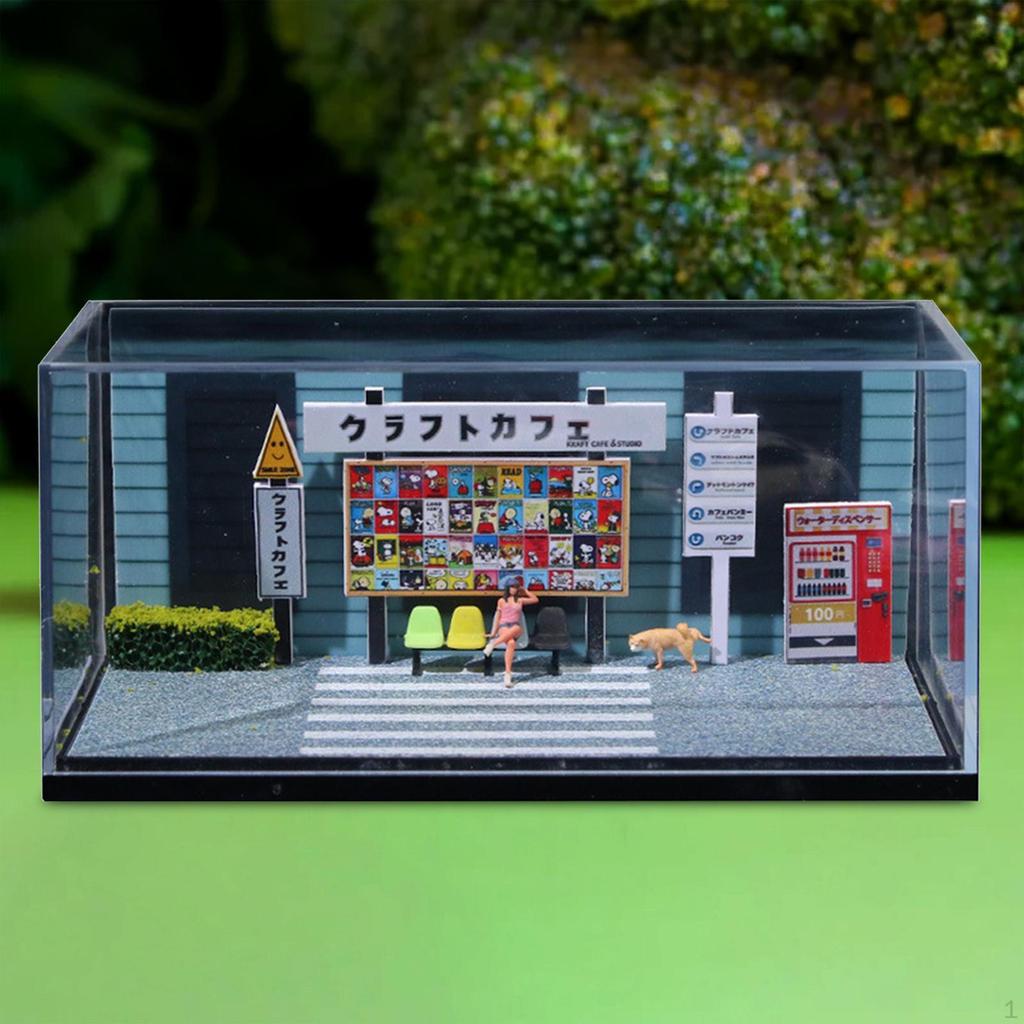 1:64 Scale Diecast Vehicle Model Display Case Car Garage Mini Cars Storage Box