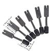 6PCS Metal Material Electric Guitar Bridge Black Color Bridge Replacement Parts  For Bass Guitar