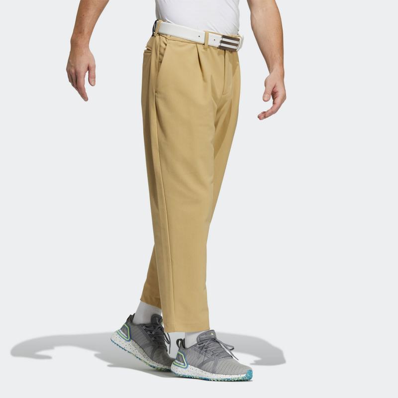 Adidas Solid Color Loose Fit Versatile Knit Sports Pants Men Bottoms Light-Khaki GT3288