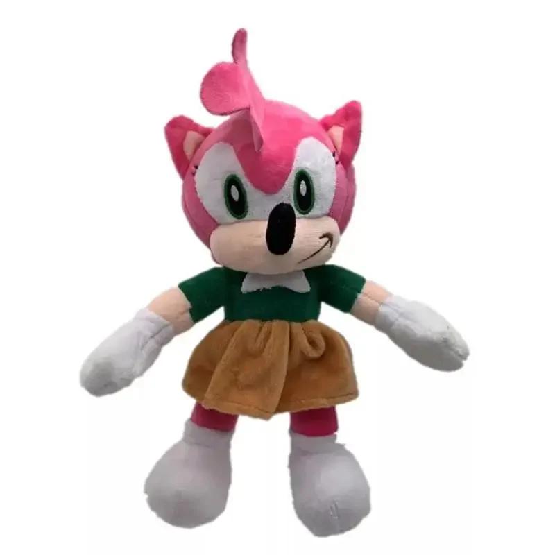 Hedgehog Movie Sonic Soft Plush Doll Party Theme Toy Anime Super Sonic Doll Shadow Tails Amy Doll Kids Fun Holiday Gift 2028Cm