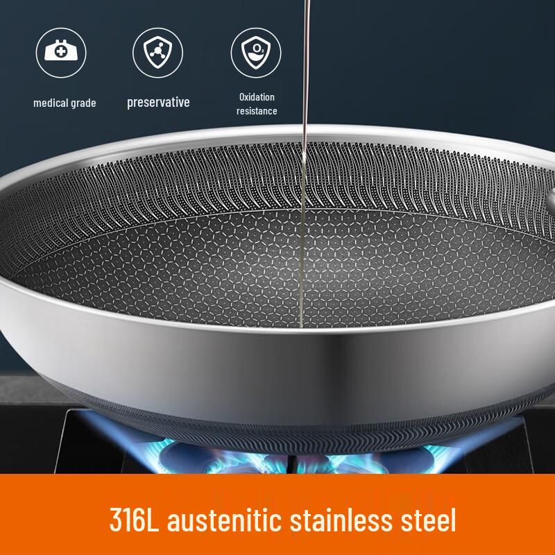 Supor 32cm Honeycomb Double-Sided Non-stick Wok