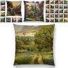 Elegant Cotton Linen Cushion Cover With Invisible Zipper For Easy Cleaning