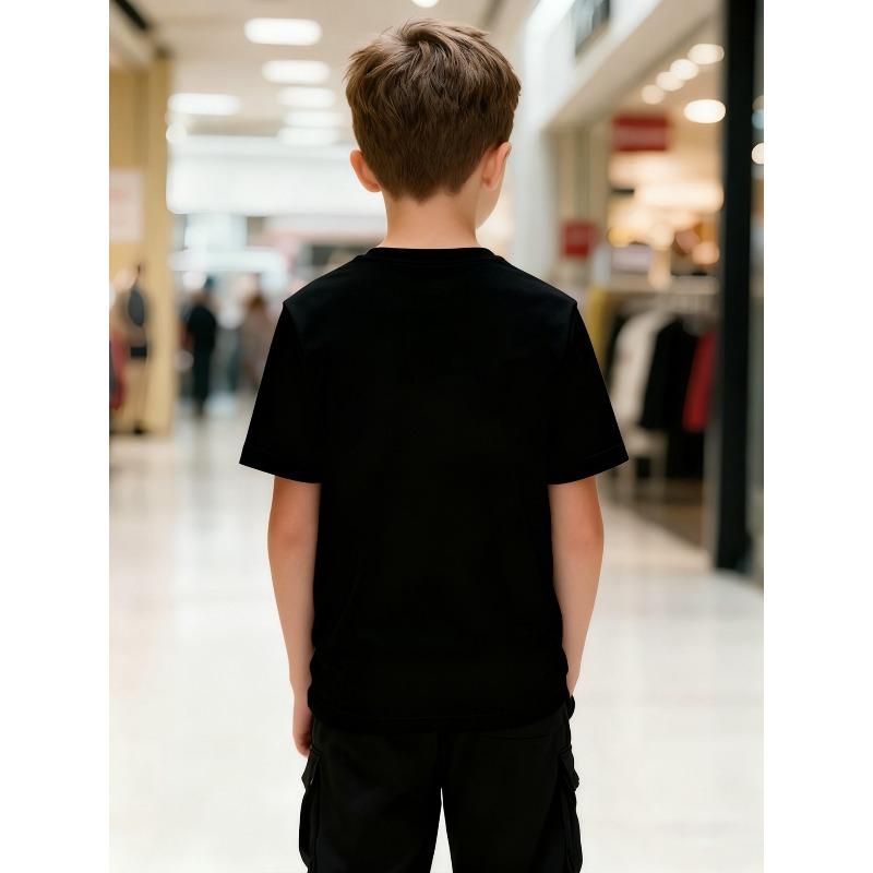Boys Crewneck Short Sleeve Tee, Full Singing Monster Game Character Print