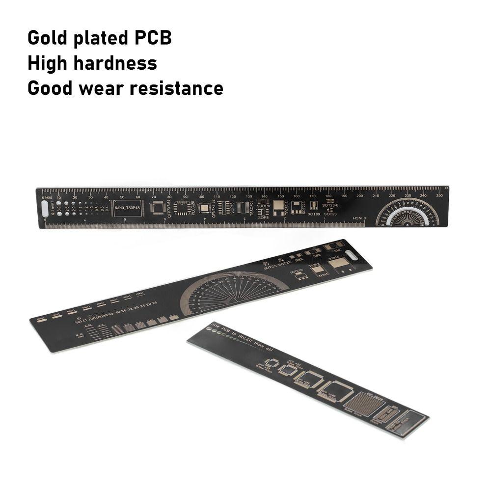3 PCS Resistor Capacitor Chip Reference Engineering Scale Ruler
