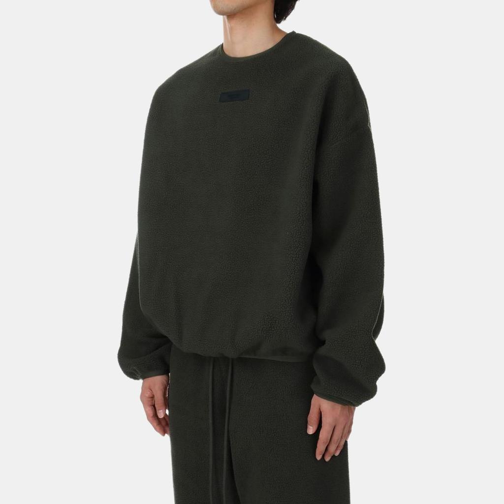 Fear of God Essentials Polar Fleece Crewneck Ink Men Tops Black 192SP244700F