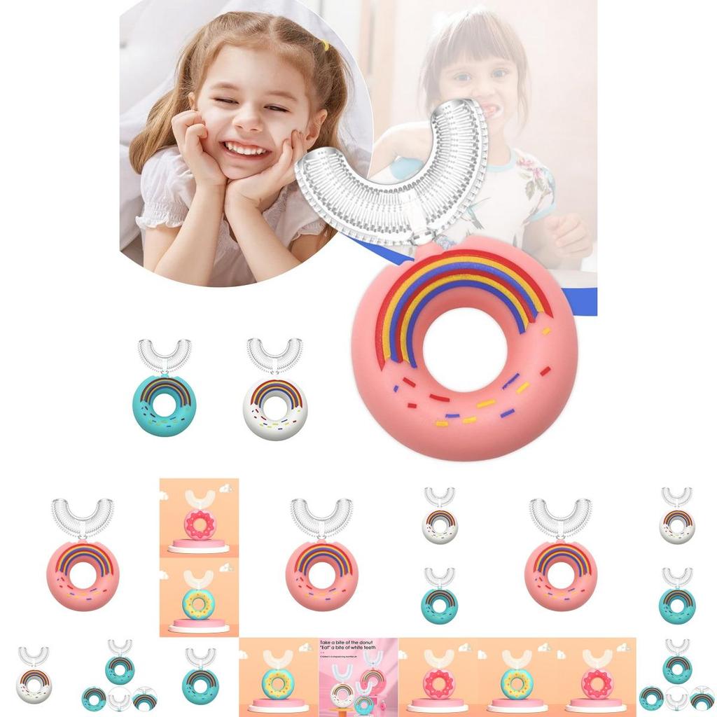 Begeistern Sie Ihre Kinder für das Zähneputzen mit der U-förmigen Silikon-Zahnbürste