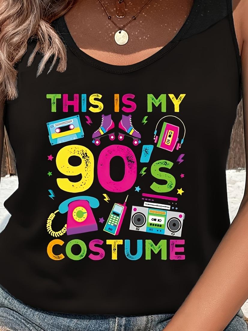 Retro 90s Cassette Roller Skate Phone Boombox T-shirt S