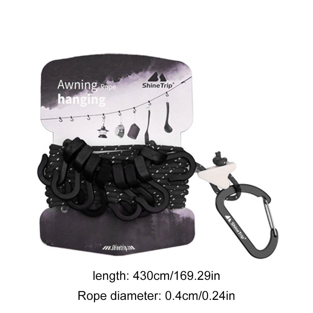 Camping Storage Strap Adjustable Outdoor Camping Clothesline Travel Clothes Hanging Strap Backpacking Hiking Tent Accessories