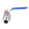 Ball Valve 304 Stainless Steel NPT 3 4in 2 Male Thread Manual Drive Cut Through Plumbing Fittings