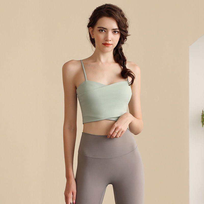 Exercise Underwear Bra Women's Beauty Back Fitness Vest Breast Holding Yoga Vest Training Bubble Wrap Tops 2023 New Arrival